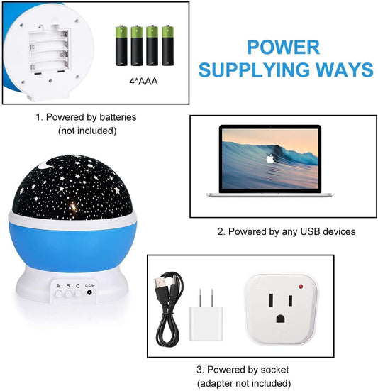 Star & Moon Night Light