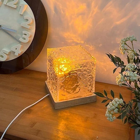 LumiGlow Rotating Water Ripple Night Light