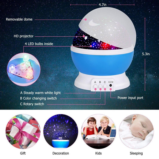 Star & Moon Night Light