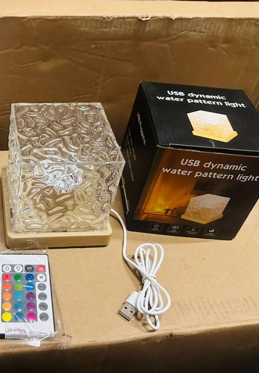 LumiGlow Rotating Water Ripple Night Light
