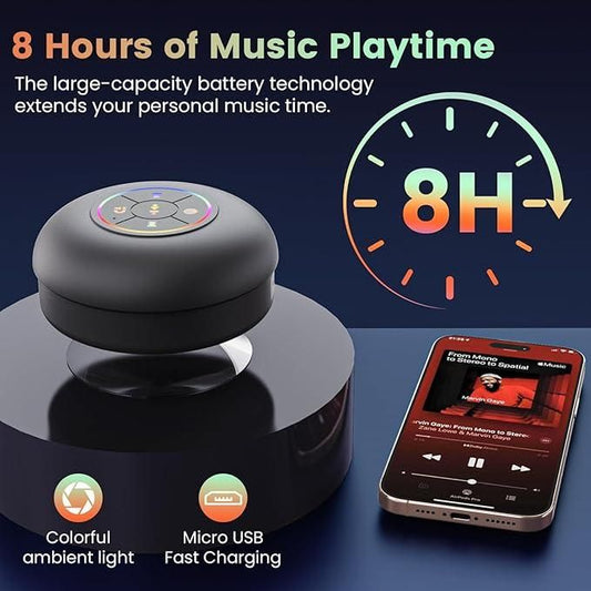 AquaBeat | Waterproof Bluetooth Speaker with Suction Cup