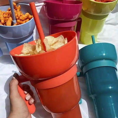 SipNScoop 2‑in‑1 Pro Cup (900 ml)