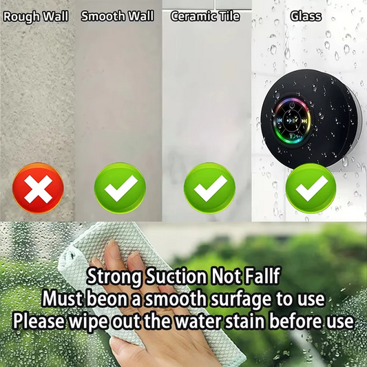 AquaBeat | Waterproof Bluetooth Speaker with Suction Cup